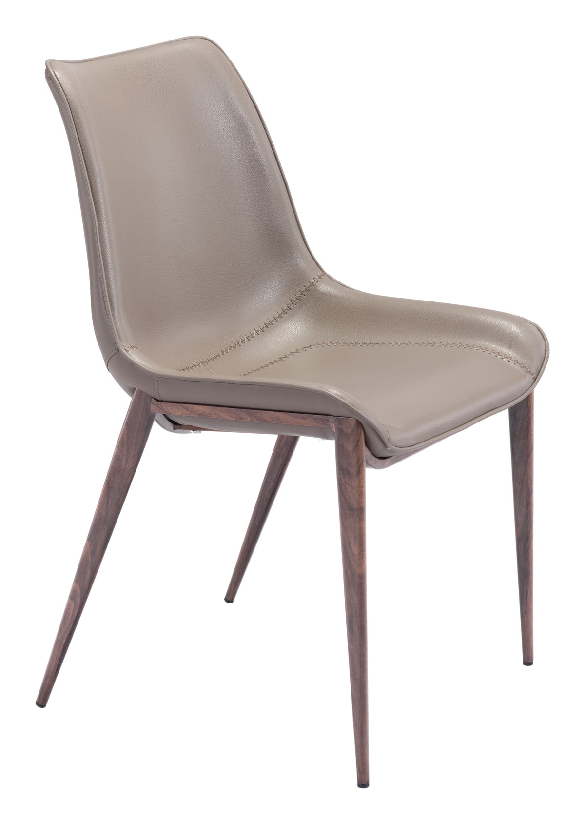 Magnus Dining Chair (Set of 2) in Brown & Walnut
