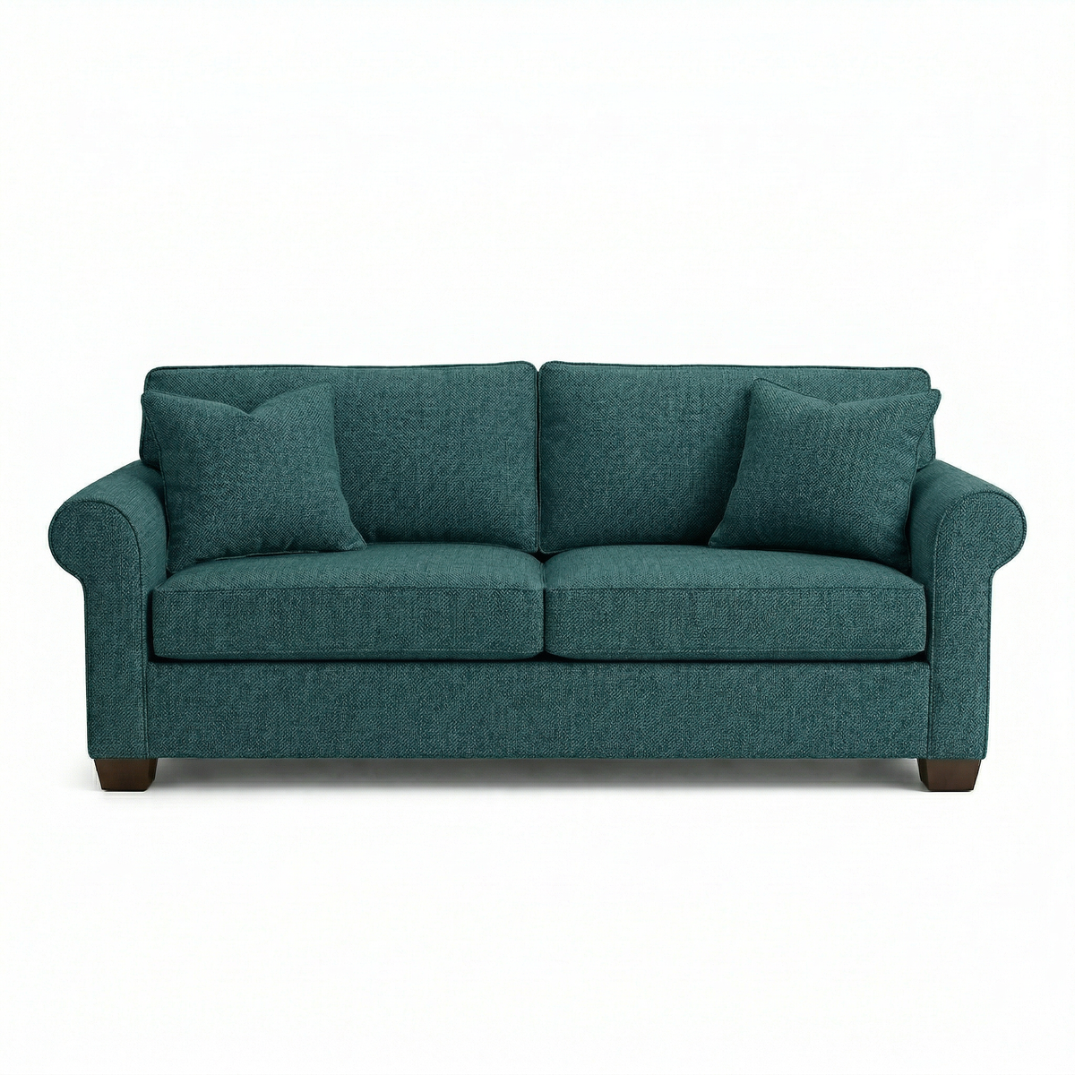 Irlanda Classic Sofa – 92" Rolled-Arm Made-in-USA Sofa - Hepburn Teal - Fabric (10)