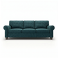 Augusta Sofa – Made in USA, Custom Fabric Options, 83" Classic Design - Hepburn Teal - Fabric (8)