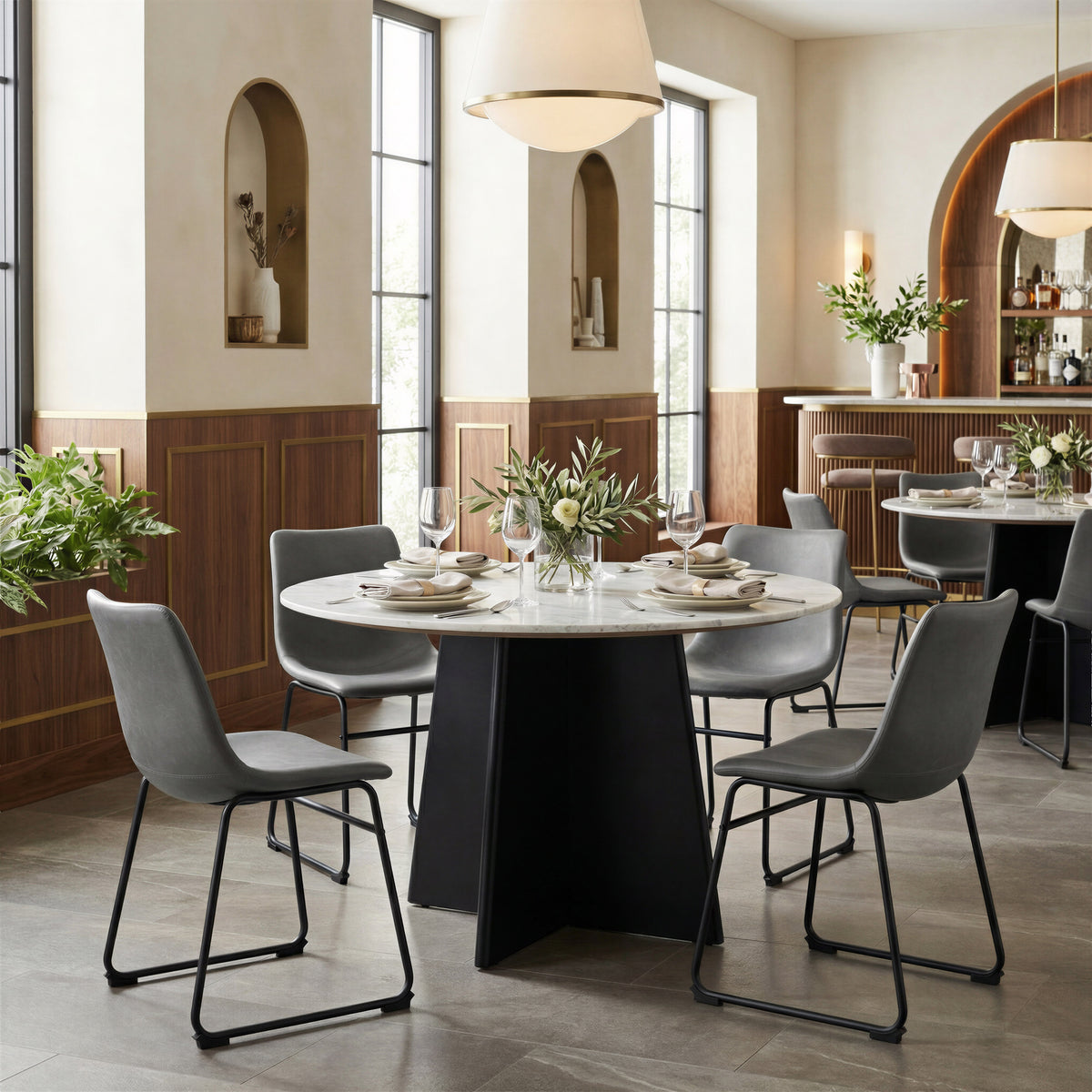 Smart Dining Chair (Set of 2) in Charcoal