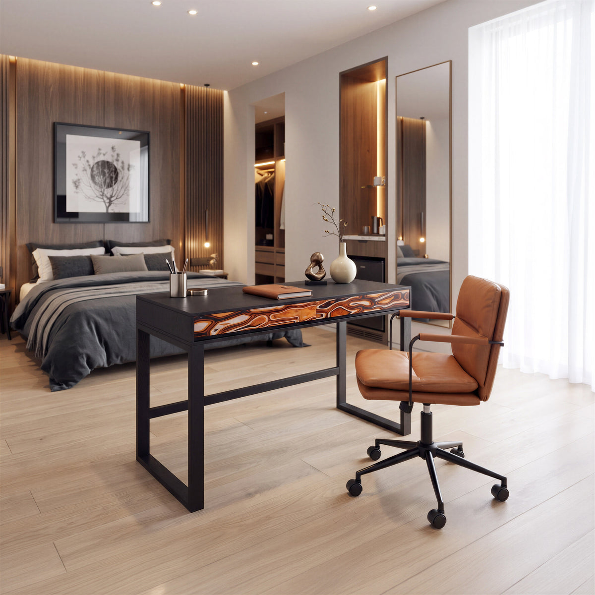 Birao Brown Office Chair