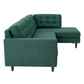 Talmadge Sectional Sofa – 120" L-Shaped, Made in USA - Velvet Antique Kelly Green - Velvet (6)