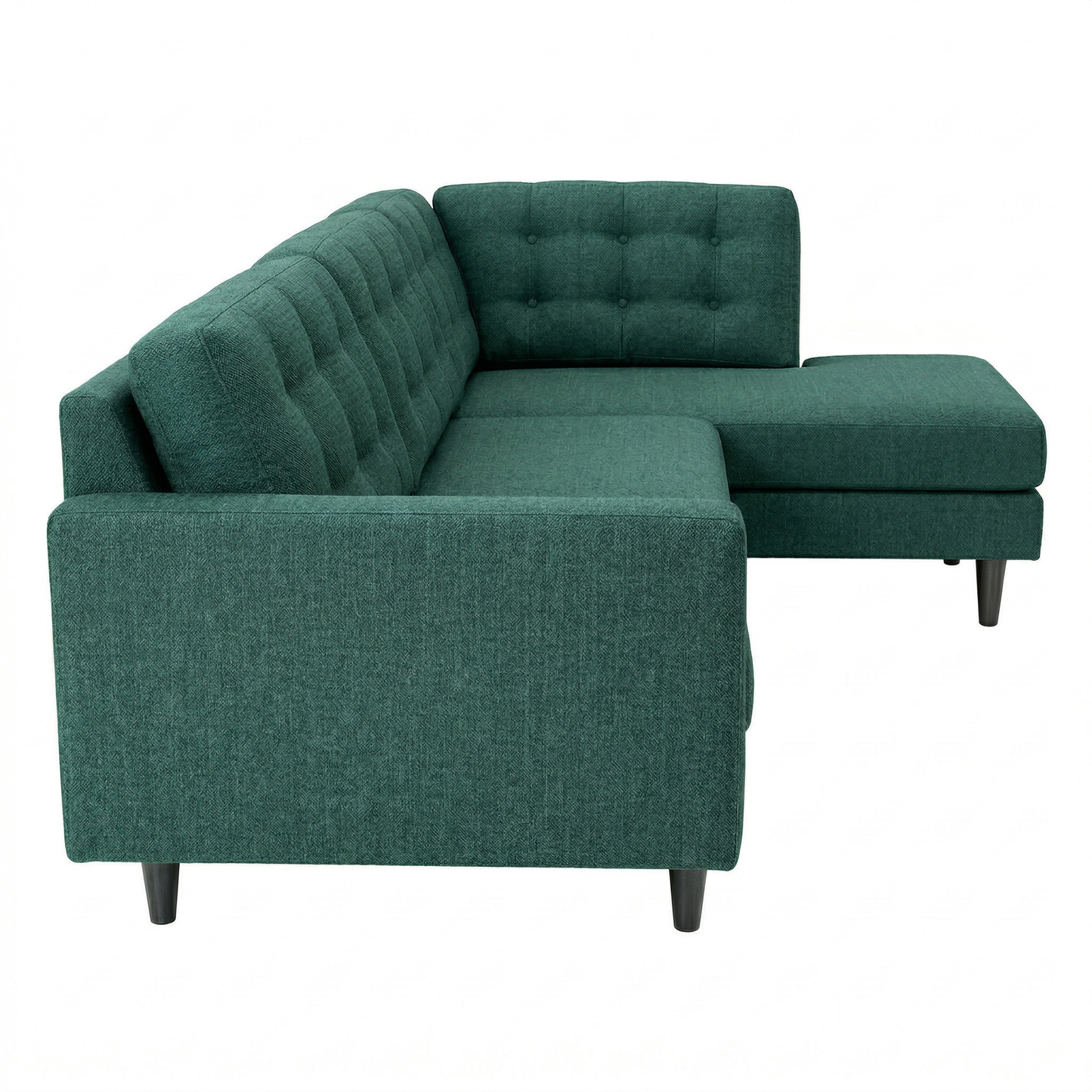 Talmadge Sectional Sofa – 120" L-Shaped, Made in USA - Velvet Antique Kelly Green - Velvet (6)