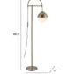 Waterloo White & Bronze Floor Lamp