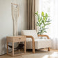 Subliem Cotton White Accent Chair