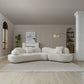 Meryl Curved Boucle Sofa