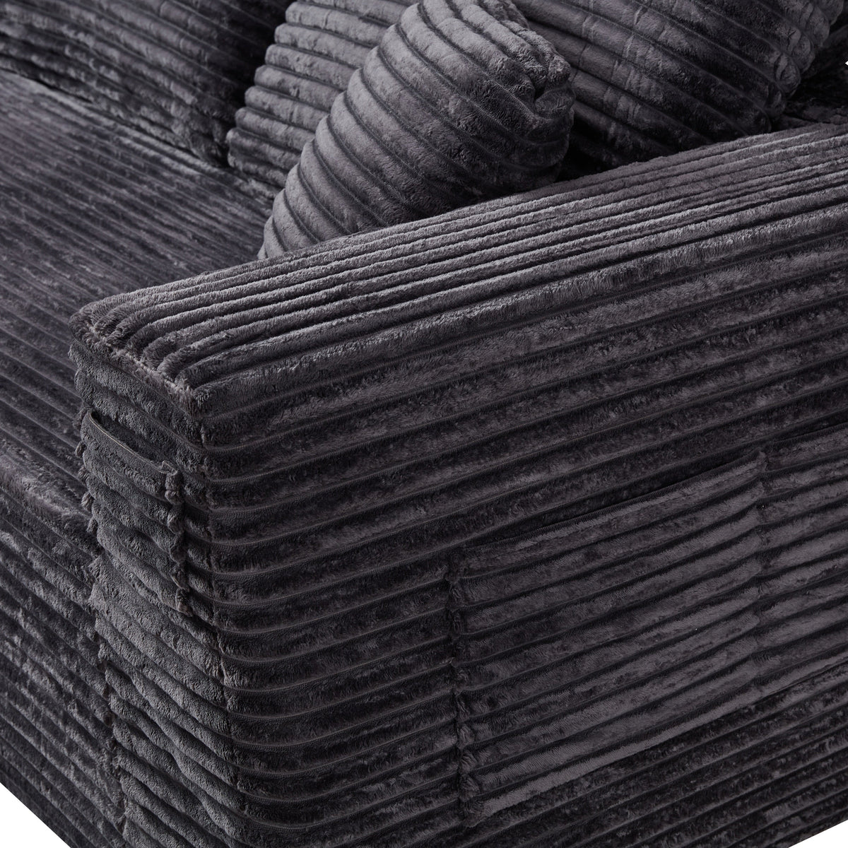 Bradwell Grey Left-Side Chaise