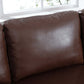 MCM Faux Leather Sofa 77'