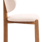 Rosetta Beige & Walnut Dining Chair (Set of 2)