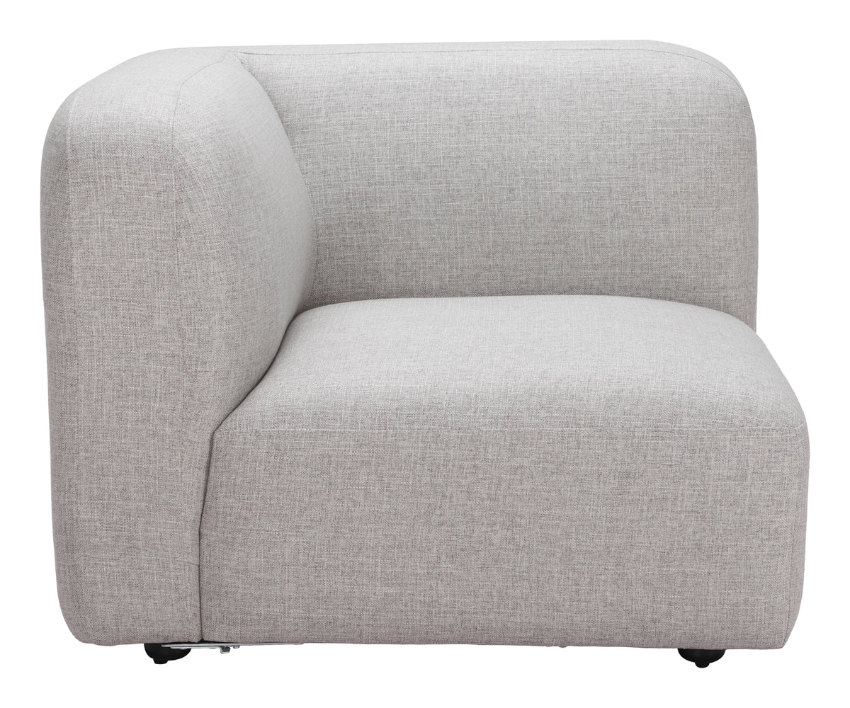 Biak Gray Corner Chair