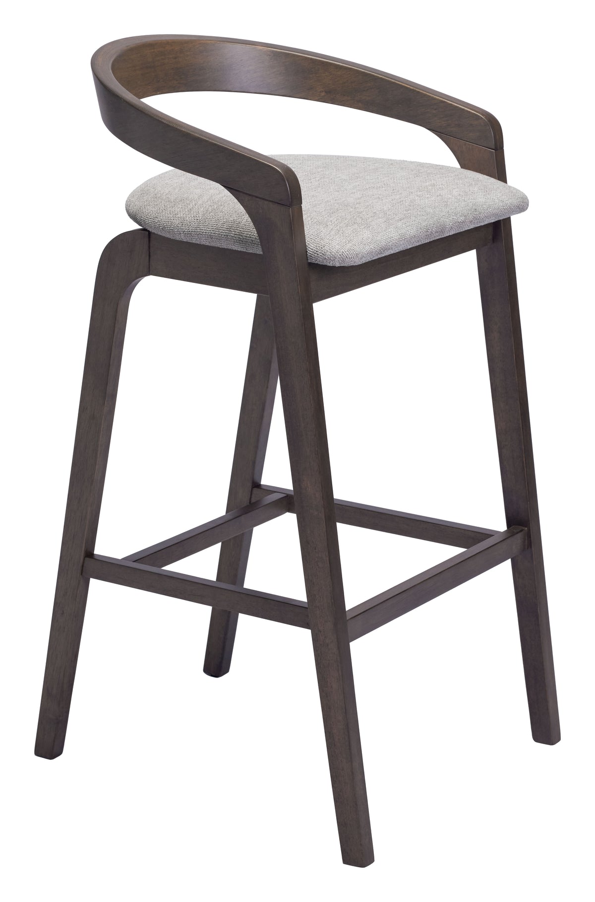 Troy Dove Gray & Espresso Barstool (Set of 2)