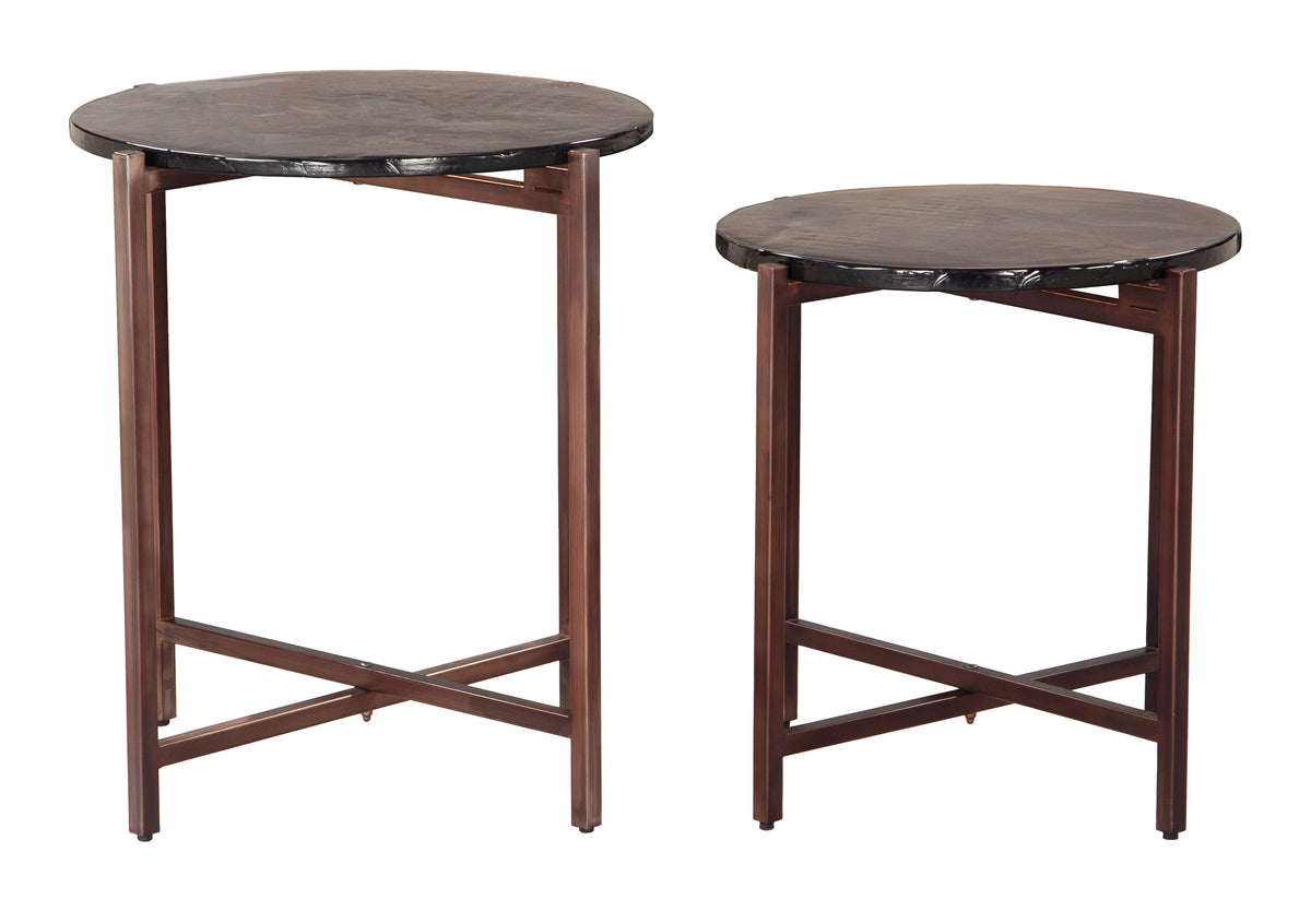 Gema Bronze Coffee Table Set (2-Piece)