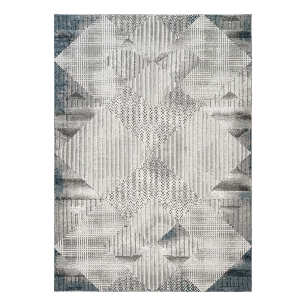 Gia 3D Geometric Area Rug in 5'3" x 7'3"