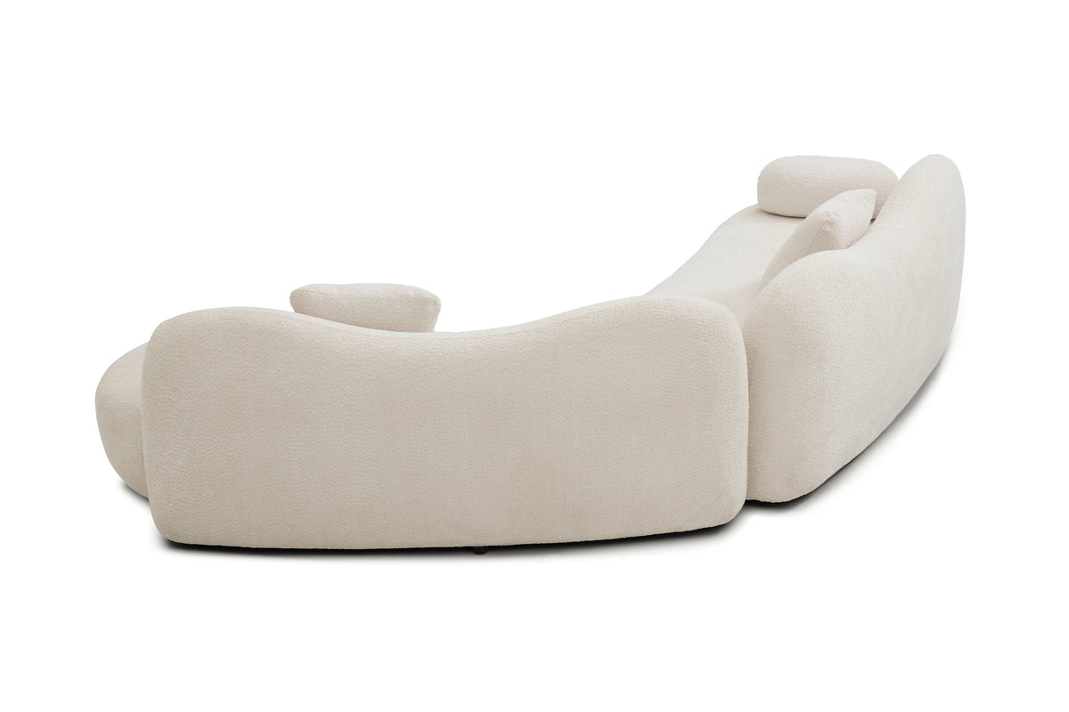 Meryl Curved Boucle Sofa