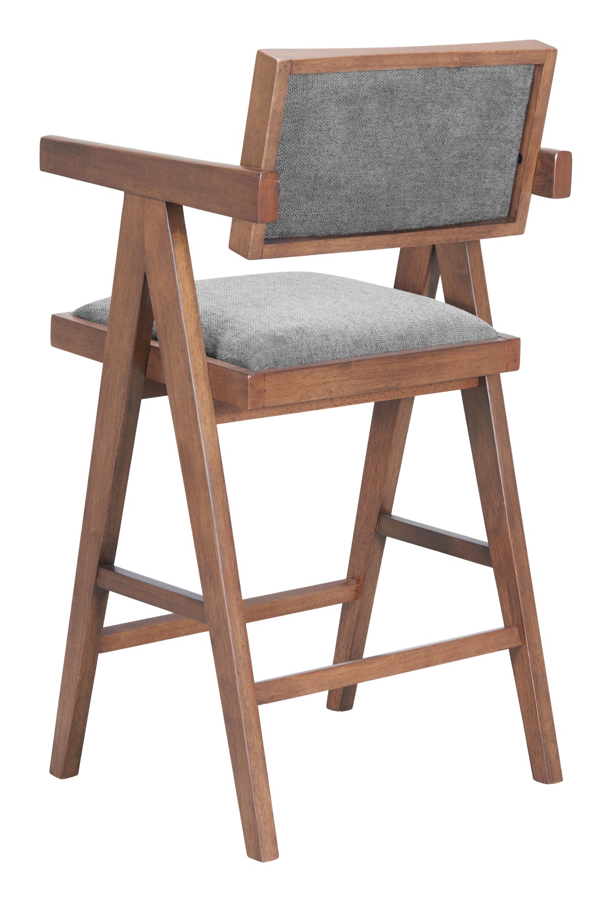 Delhi Gray & Walnut Counter Stool (Set of 2)
