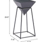 Pira Black Side Table