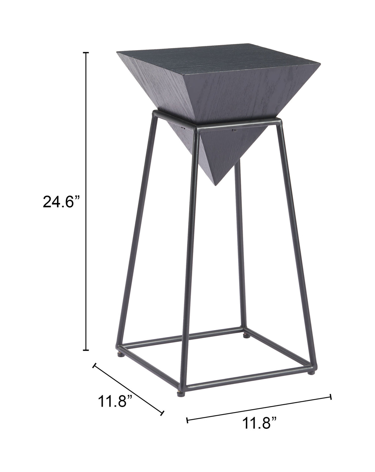 Pira Black Side Table