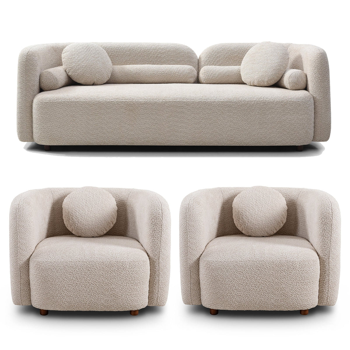 Gethin Boucle Sofa Set