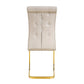 Kinsey Beige, Gold Legs, Set of 4
