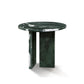 Vesna Marble Round Coffee Table in Diamond Green, 17.7" Round