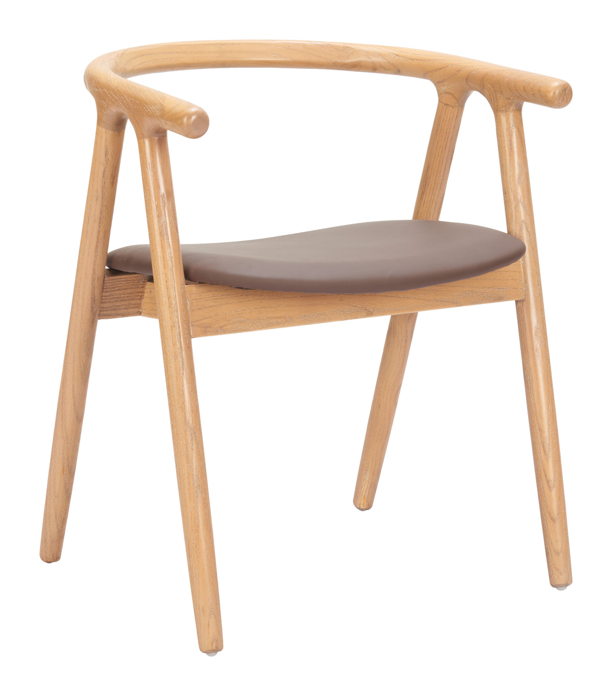 Peker Brown & Natural Dining Chair (Set of 2)