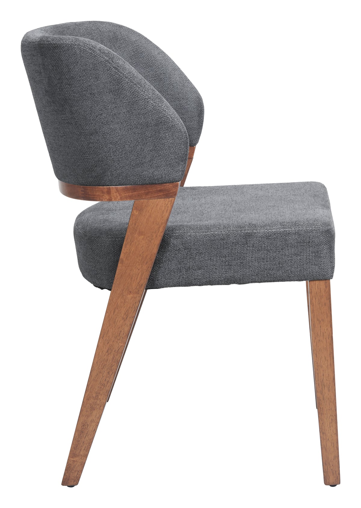 Sunobu Azure Gray & Walnut Dining Chair (Set of 2)