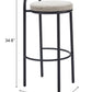 Sisal Beige Tweed Barstool (Set of 2)