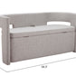 Papua Gray Storage Bench