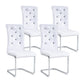 Kinsey White, Electroplated Legs, Set of 2