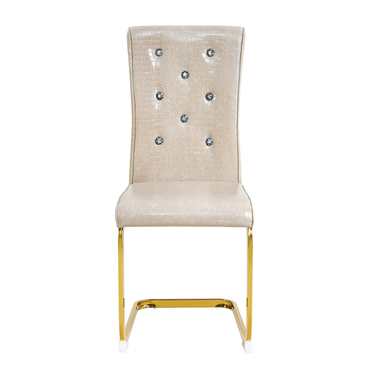 Kinsey Beige, Gold Legs, Set of 4