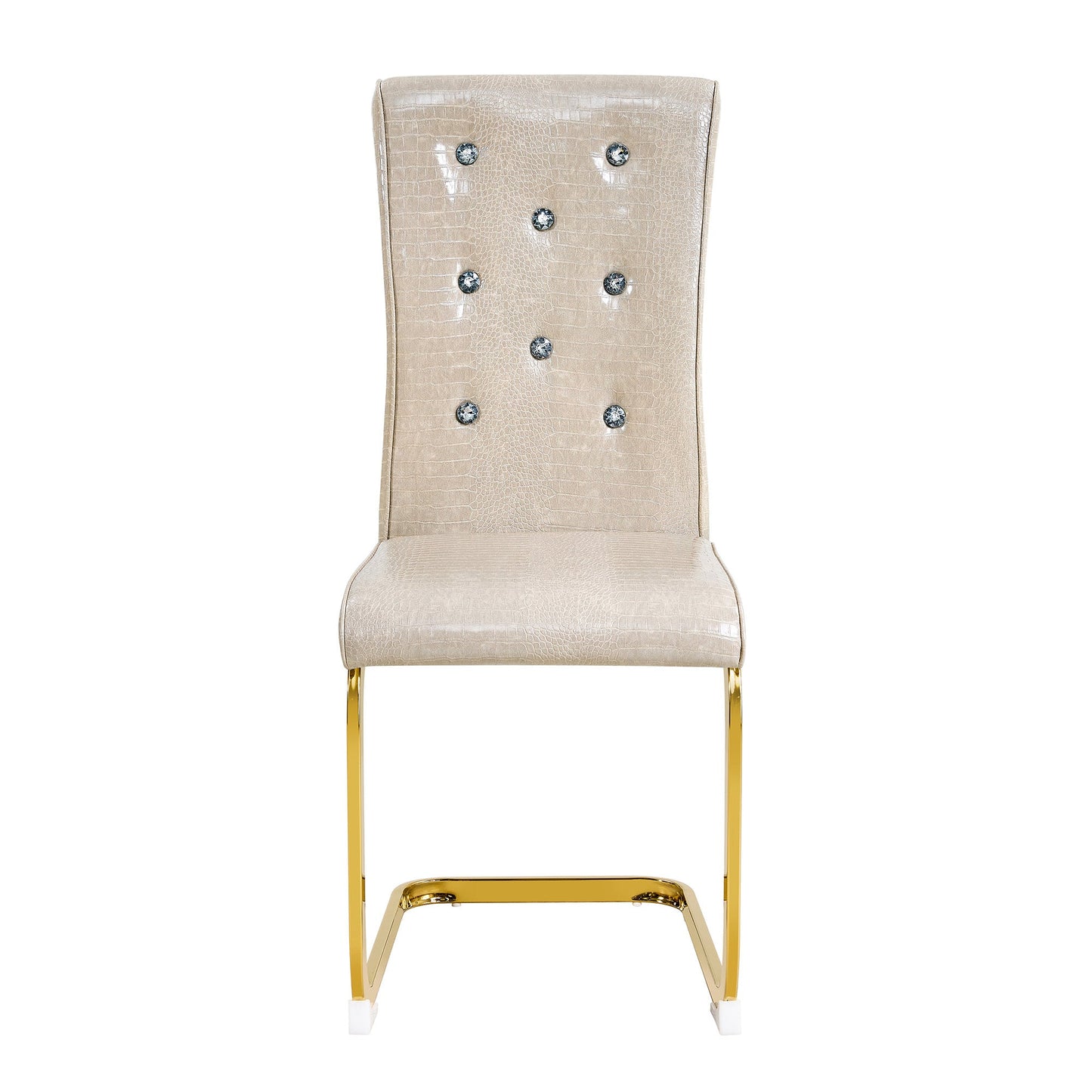 Kinsey Beige, Gold Legs, Set of 4