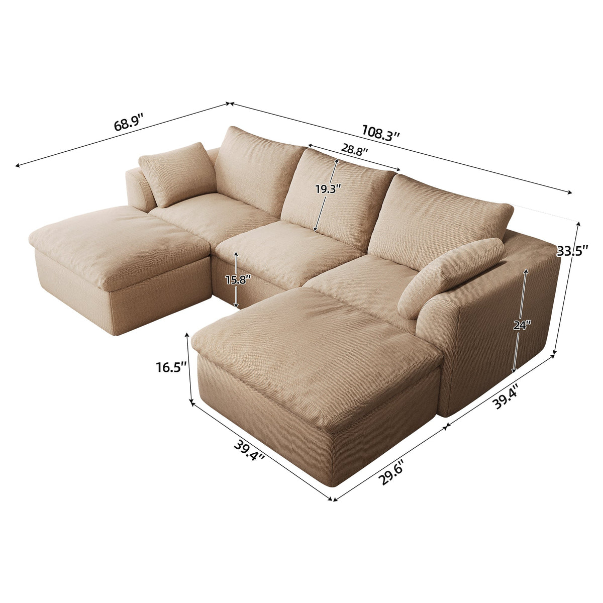 Pelham Cloud Modular Sectional
