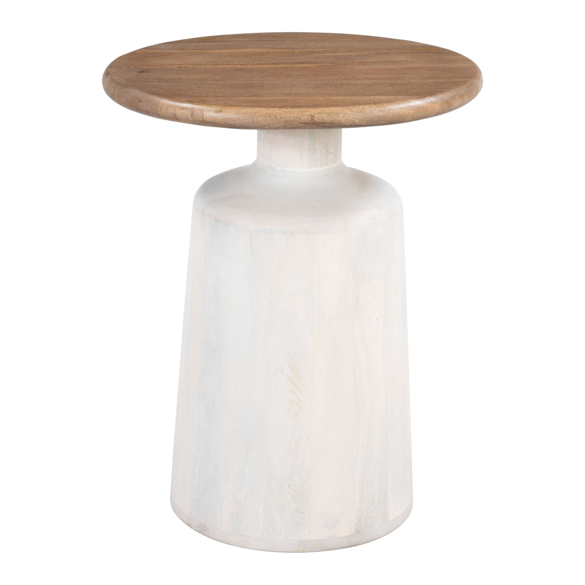 Goblet Brown & White Side Table