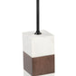 Stuk Brown & White Side Table