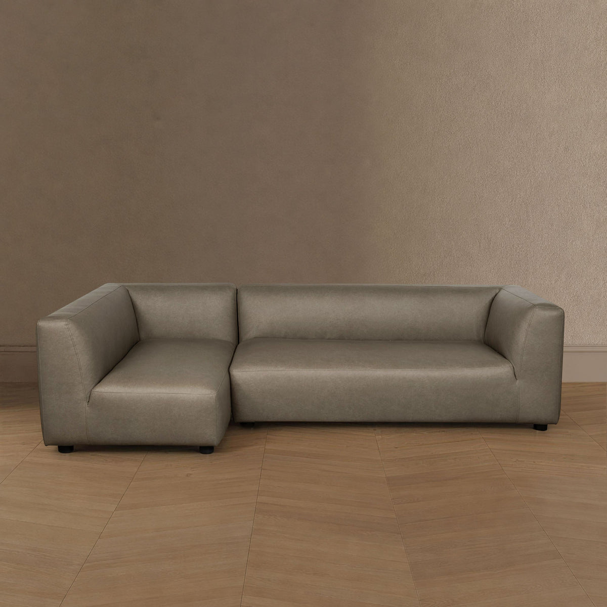 Lukas 2-piece sectional with left-facing chaise in taupe