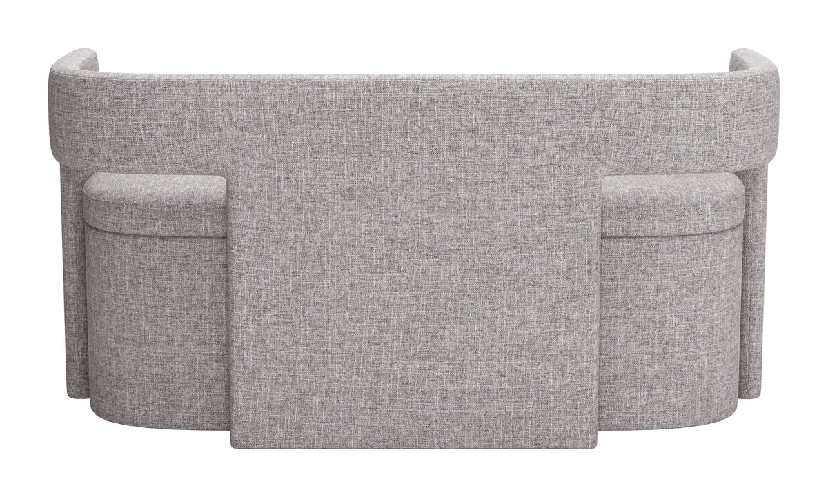 Papua Gray Storage Bench
