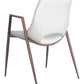 Desi Dining Chair (Set of 2) in White & Walnut