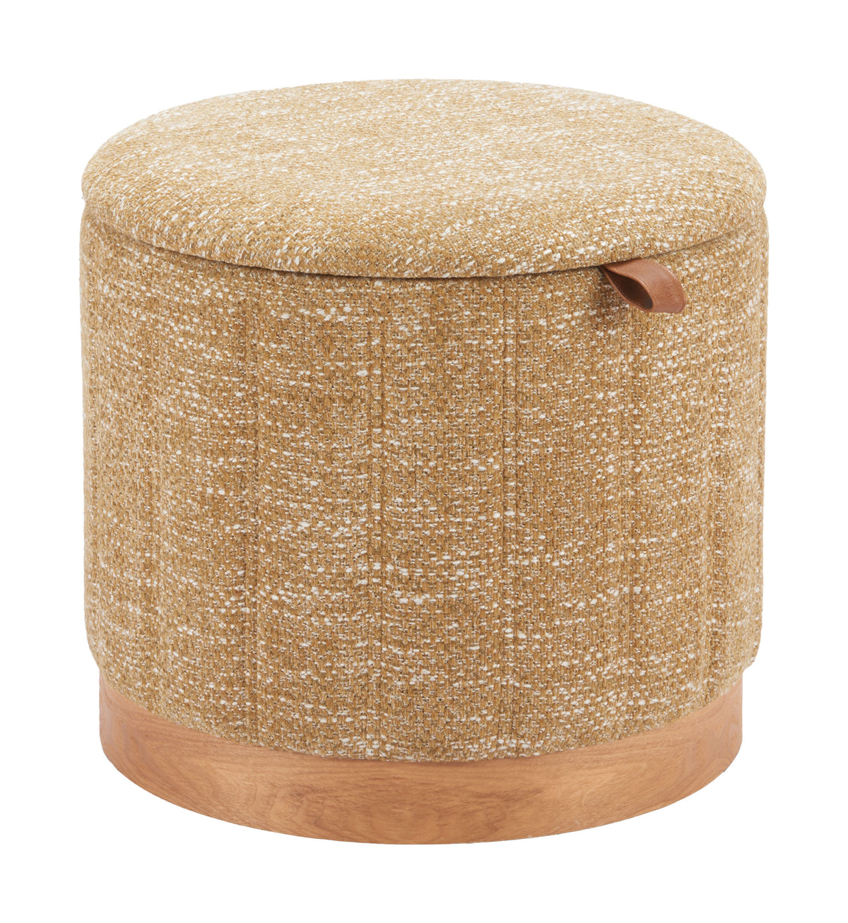 Fije Storage Ottoman in Oat Yellow