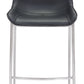Magnus Barstool (Set of 2) in Black & Silver