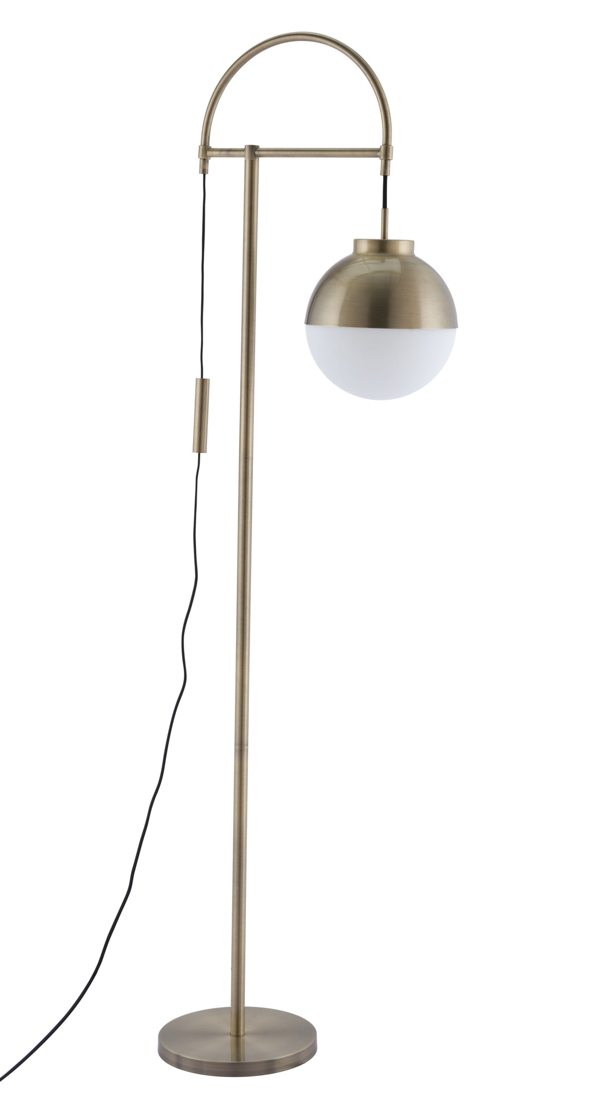 Waterloo White & Bronze Floor Lamp