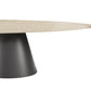 Reyes Natural & Black Coffee Table Set (2-Piece)