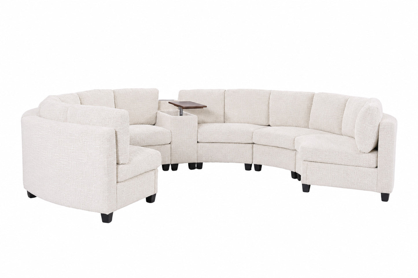 Harlow Curved Modular Sectional - Beige (20)