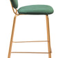 Odessa Green & Gold Barstool (Set of 2)