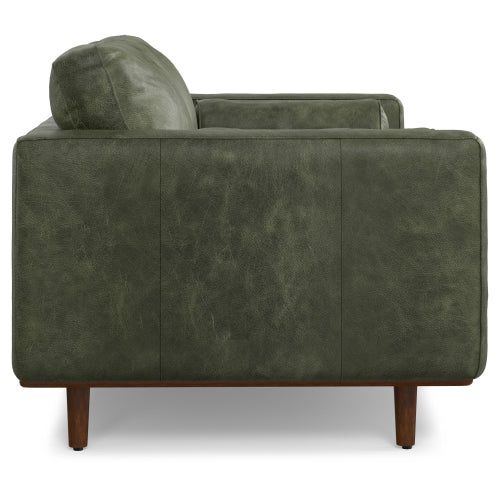 Morrison MCM Leather Sofa Loveseat 72' (2 Colors)