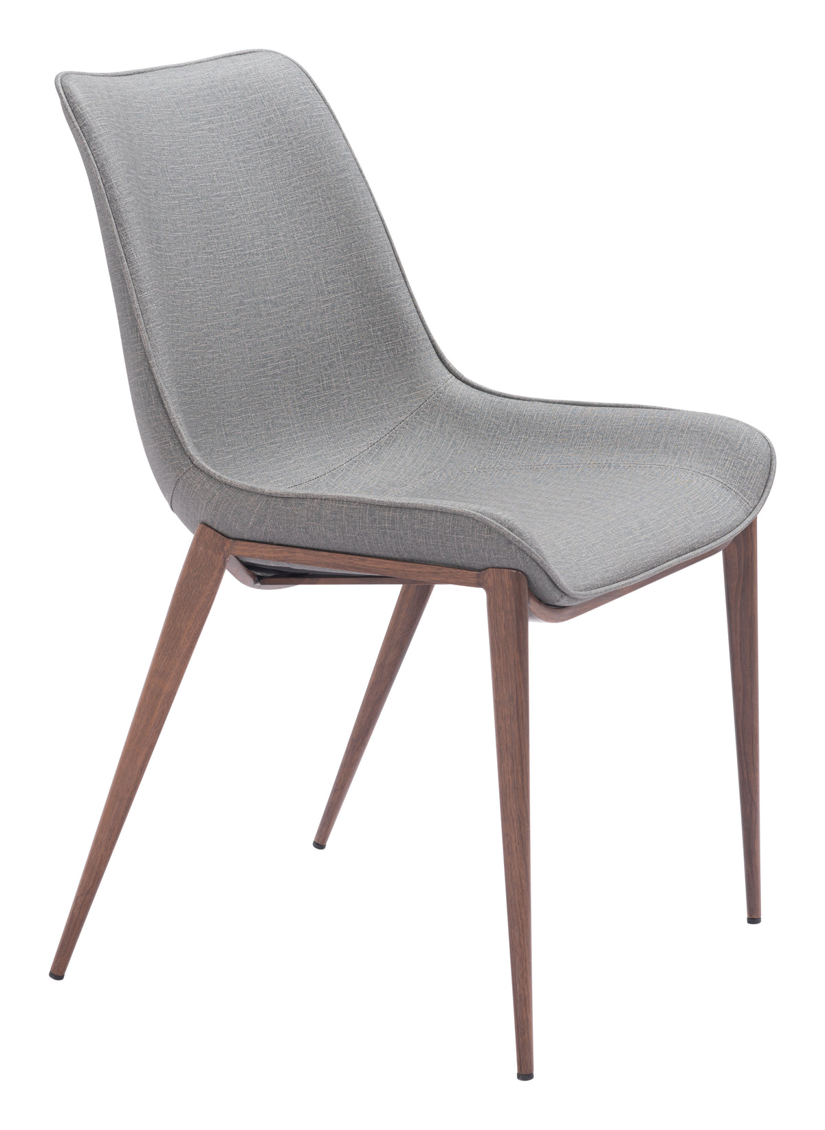 Magnus Dining Chair (Set of 2) in Slate Gray & Walnut