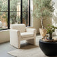 Dobra Oatmeal Beige Accent Chair