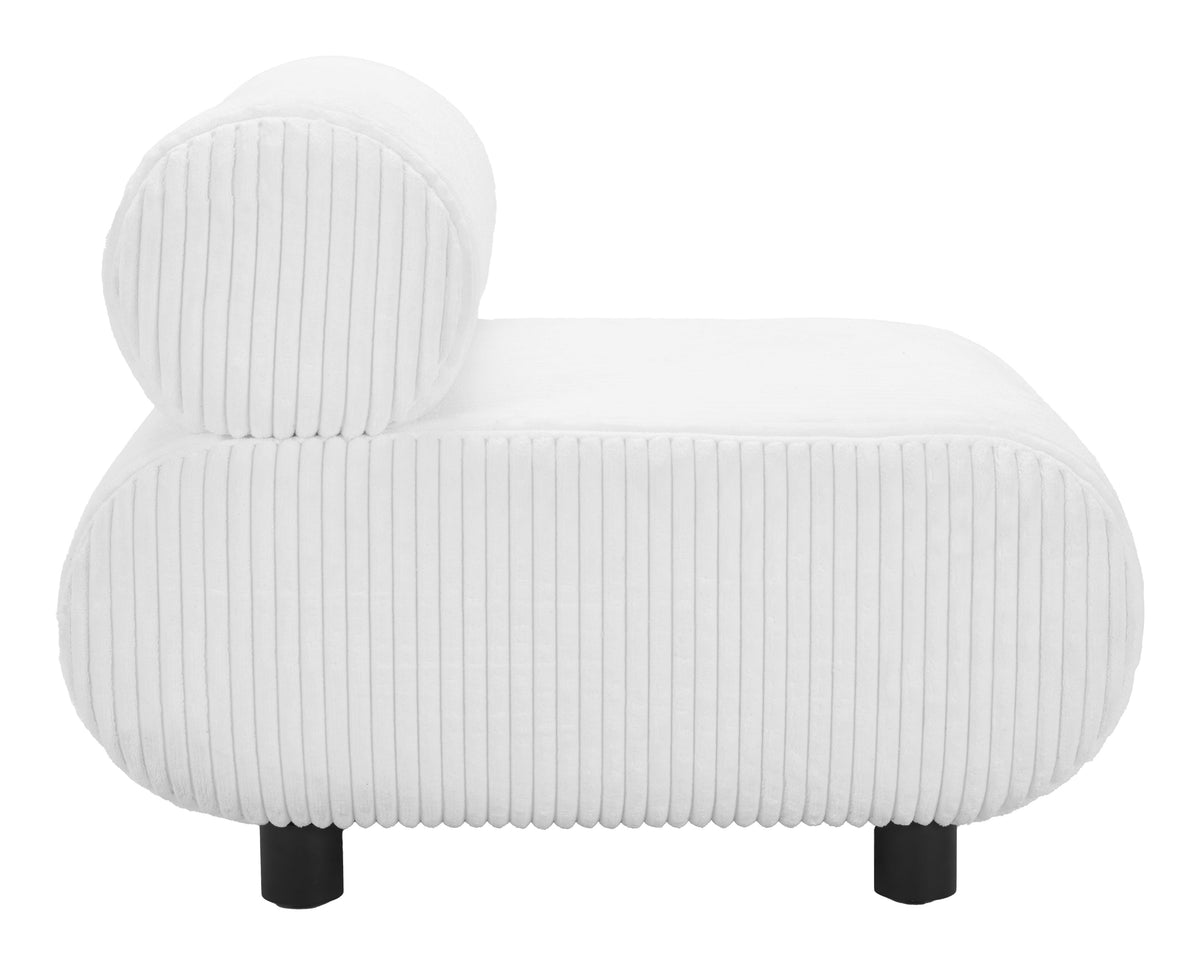Rahat White Accent Chair