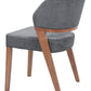 Sunobu Azure Gray & Walnut Dining Chair (Set of 2)