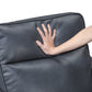 Ardley power reclining sofa, loveseat and chair set in navy faux leather