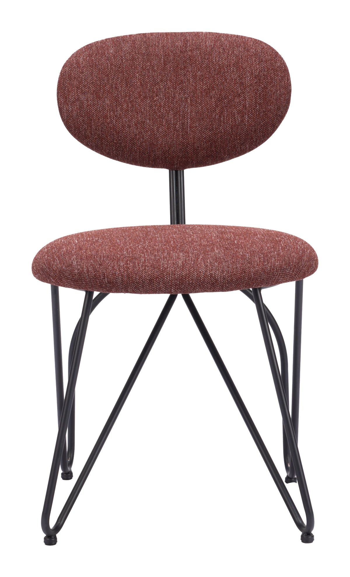 Novi Dining Chair (Set of 2) in Maroon Brown